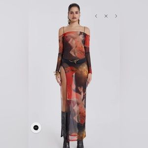 NWT Jaded London Valencia Print Maxi Dress